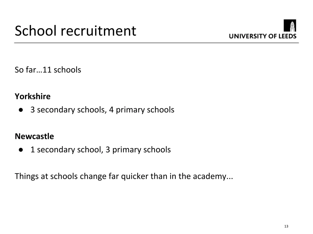 school recruitment