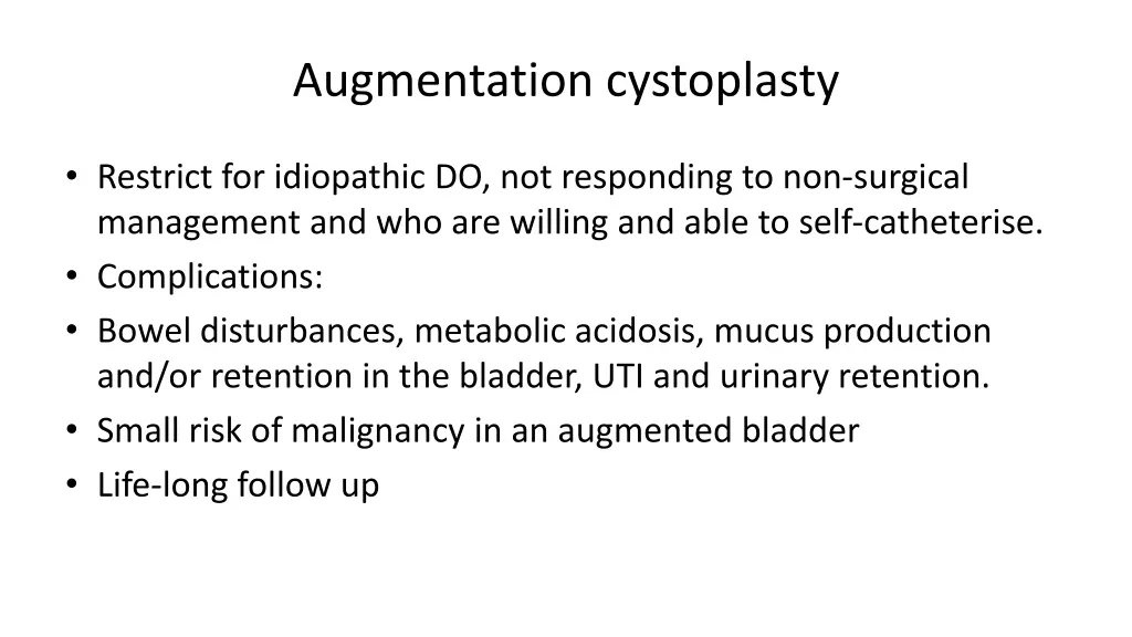 augmentation cystoplasty