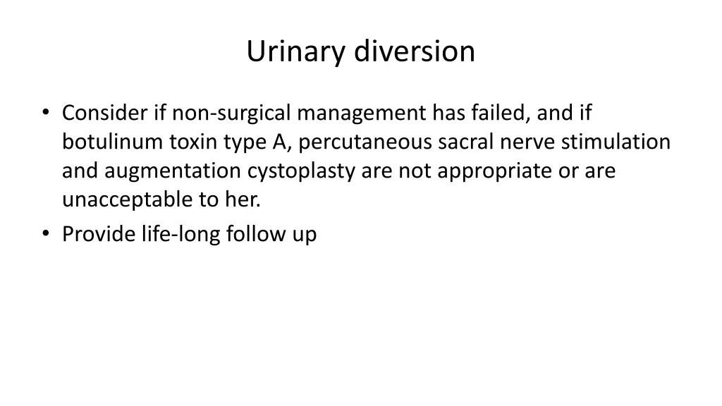 urinary diversion