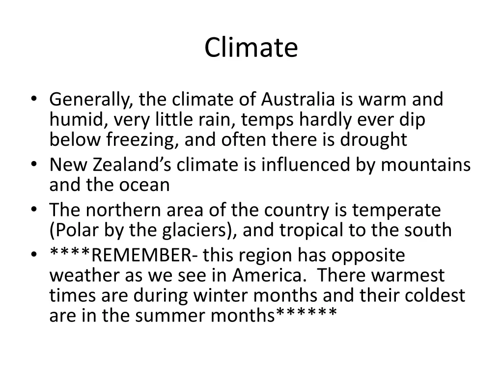 climate