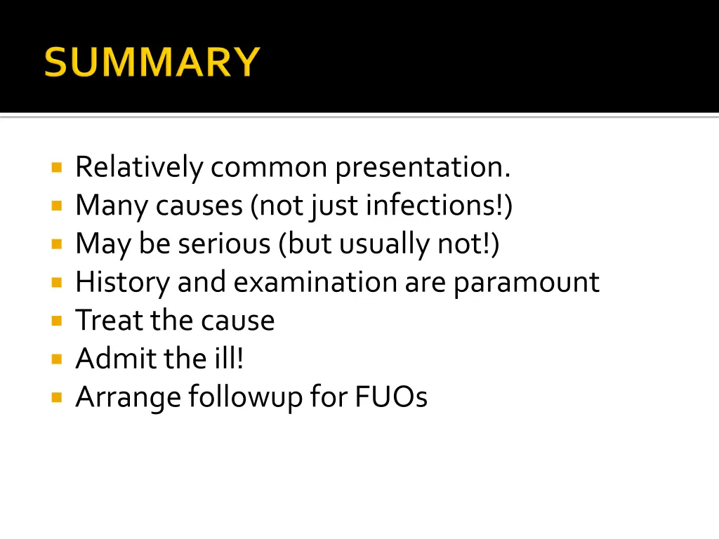 relatively common presentation many causes