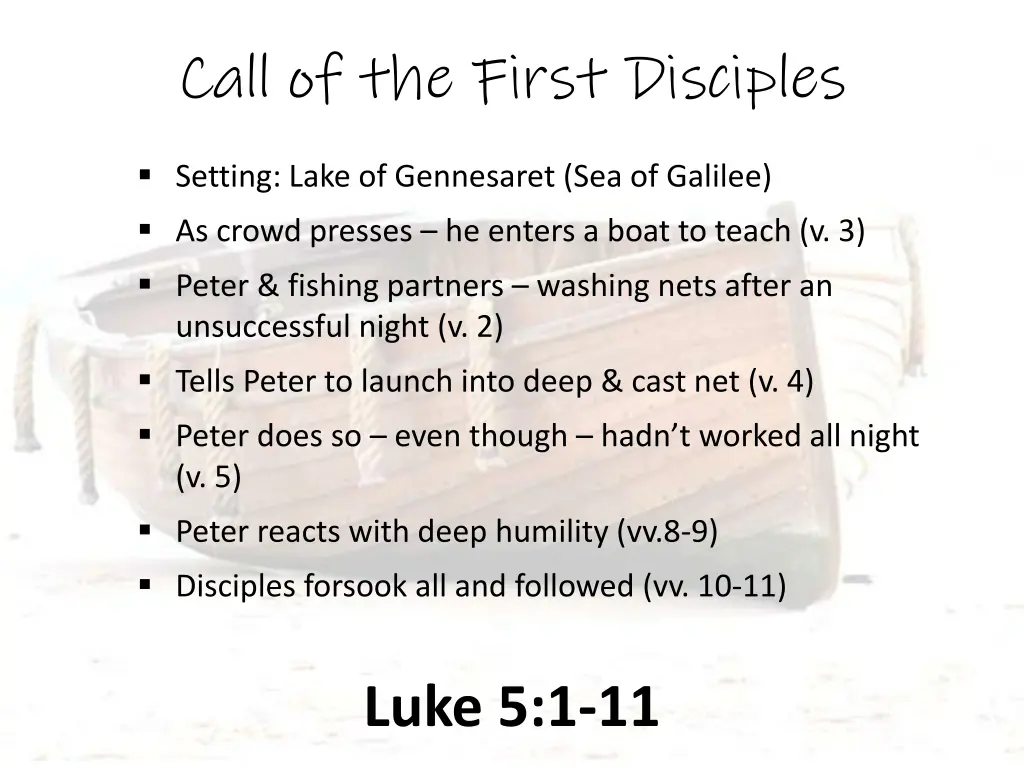 call of the first disciples 2