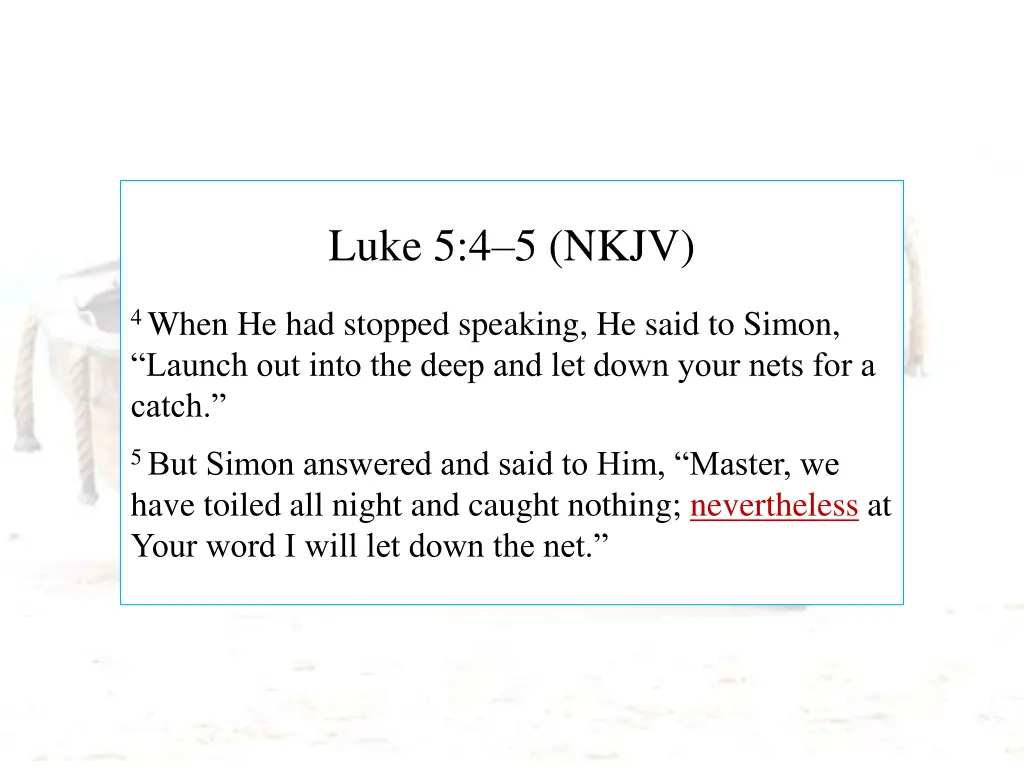 luke 5 4 5 nkjv