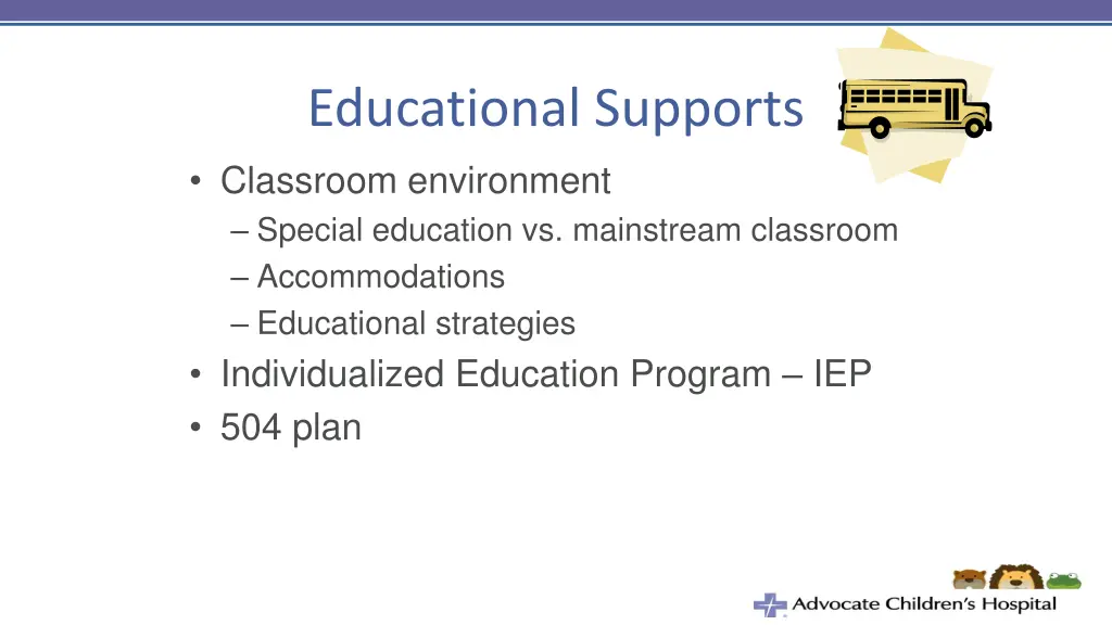 educational supports classroom environment