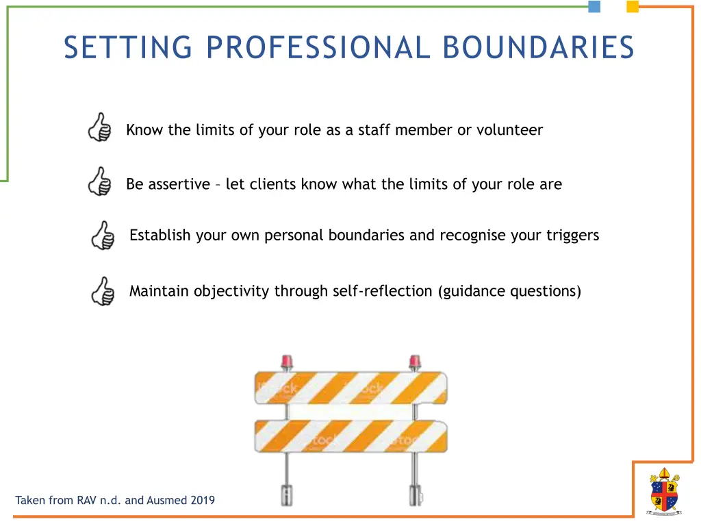 setting professional boundaries