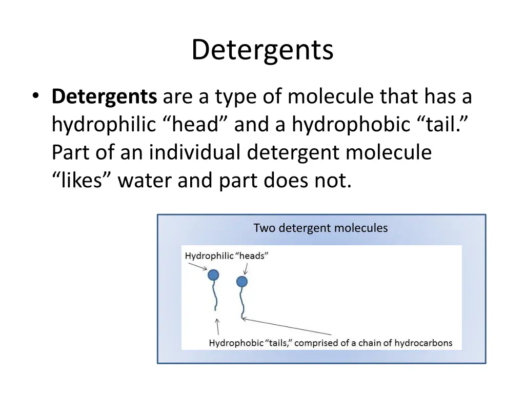 detergents