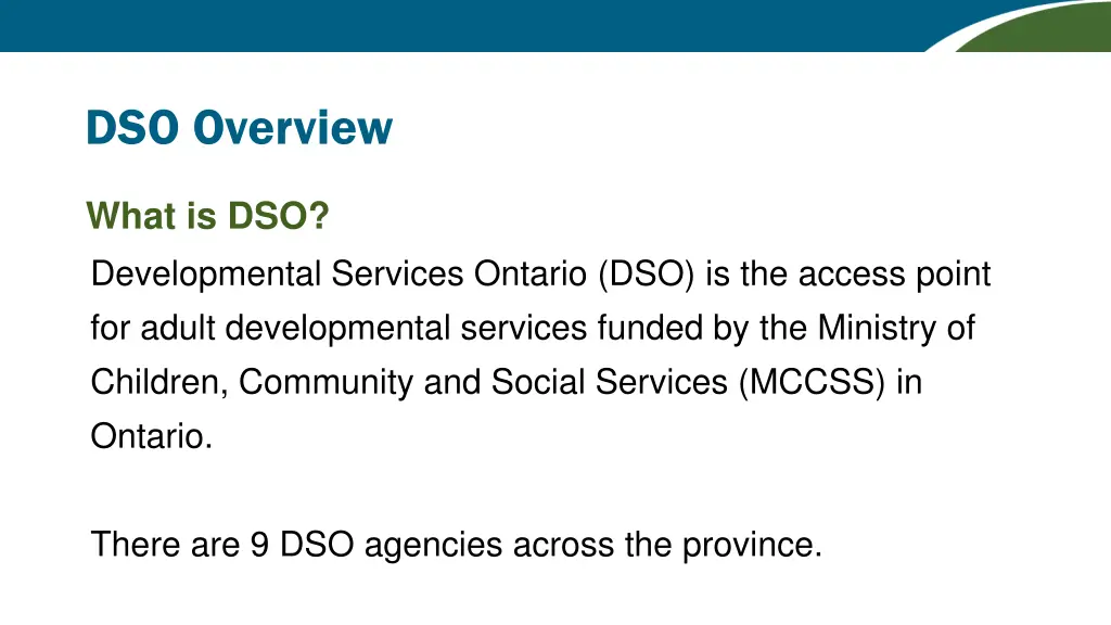 dso overview