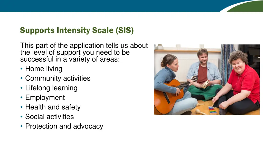 supports intensity scale sis