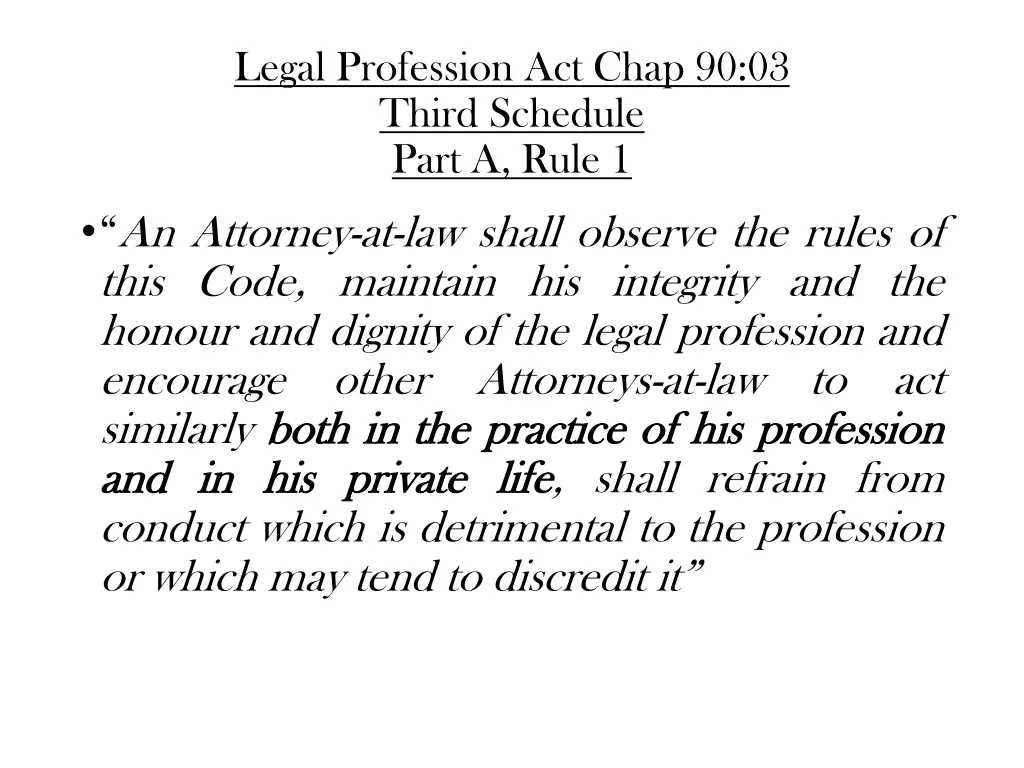 legal profession act chap 90 03 third schedule