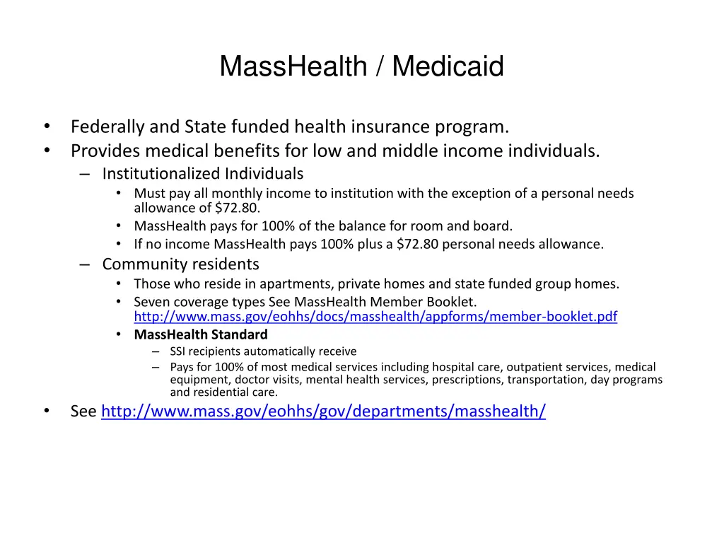 masshealth medicaid