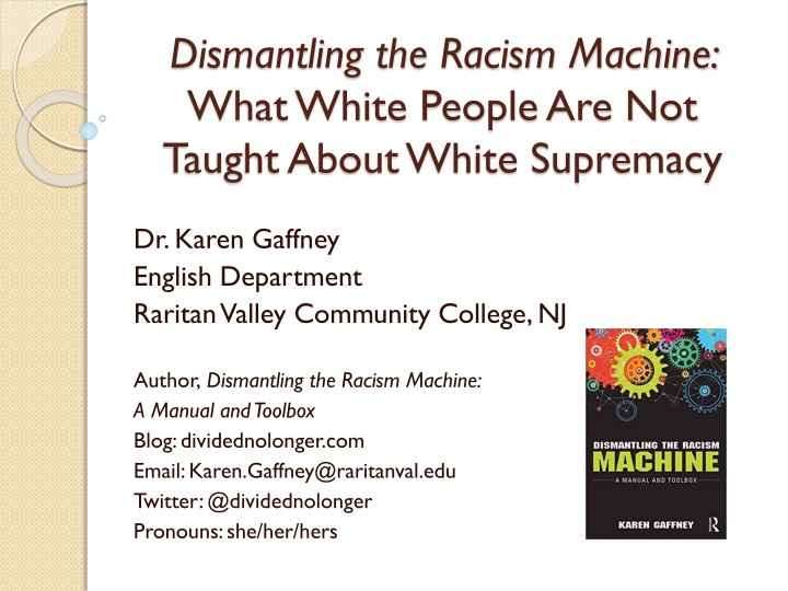 dismantling the racism machine what white people