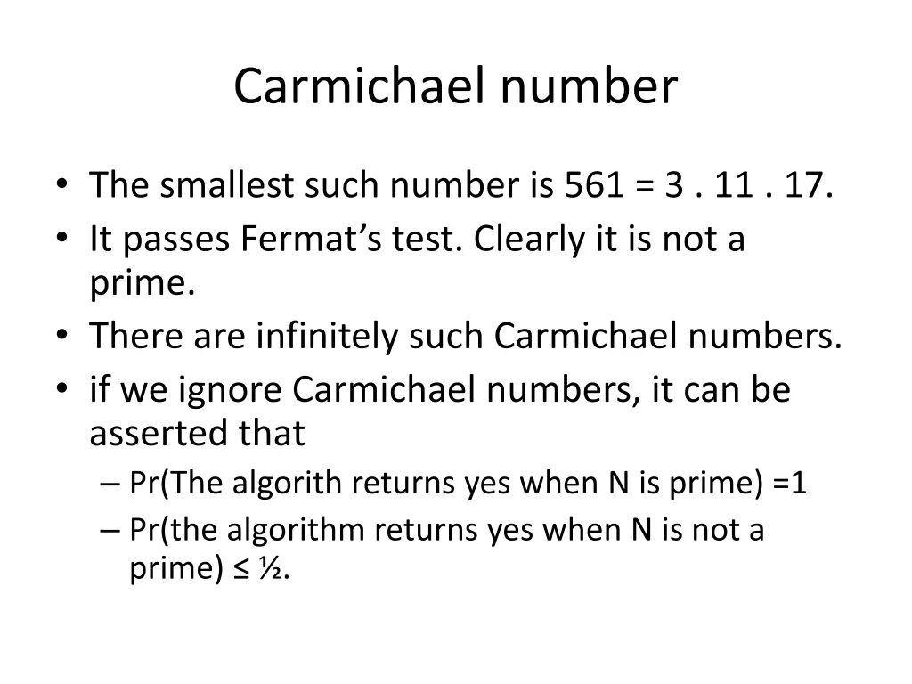 carmichael number