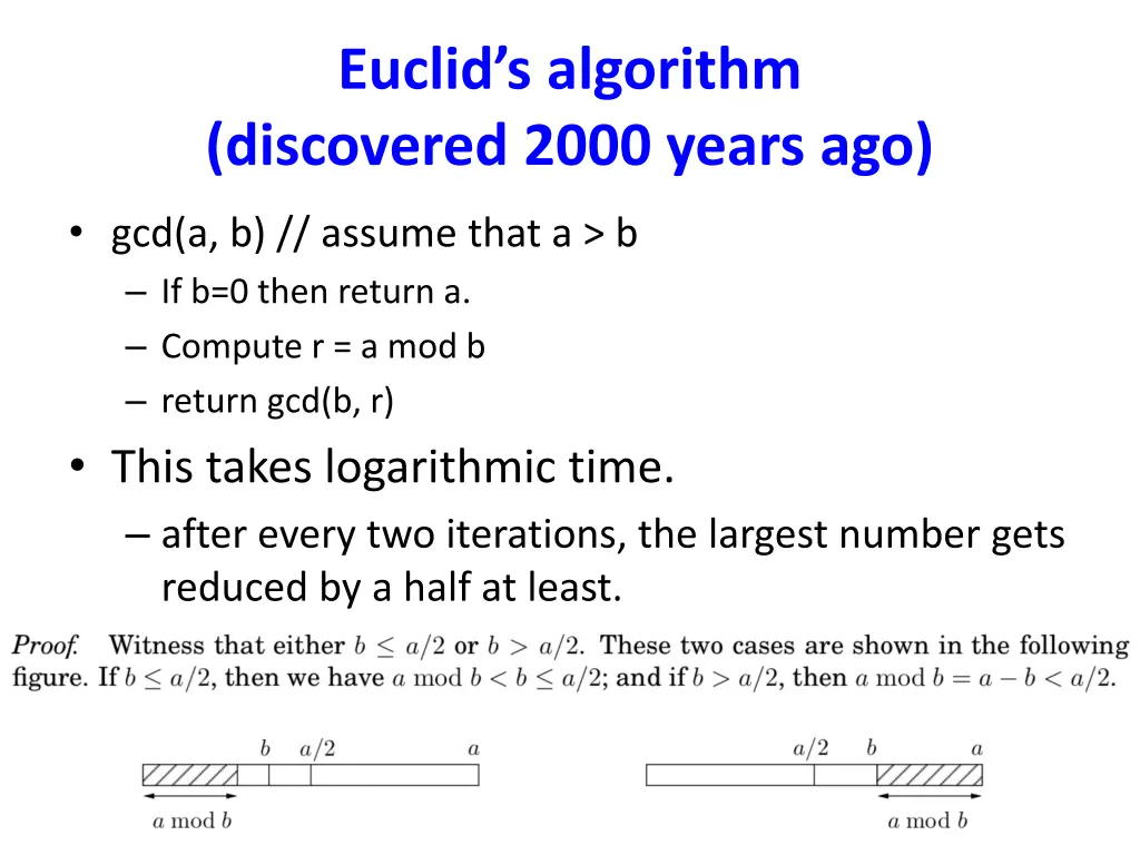 euclid s algorithm discovered 2000 years ago 1