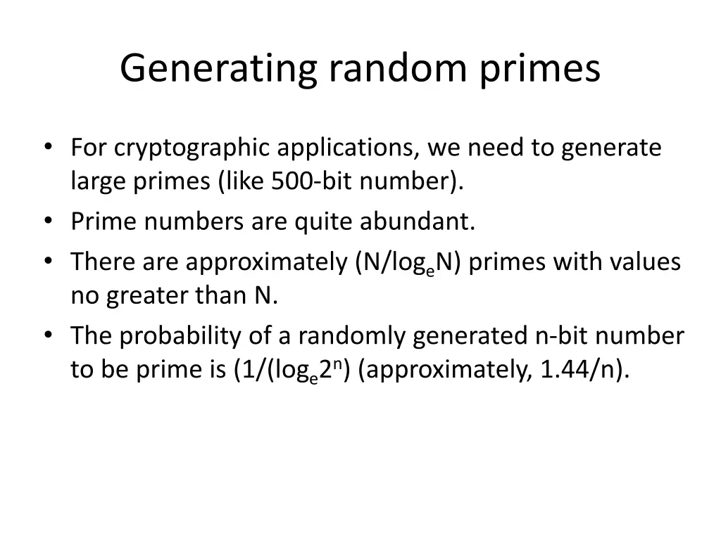 generating random primes