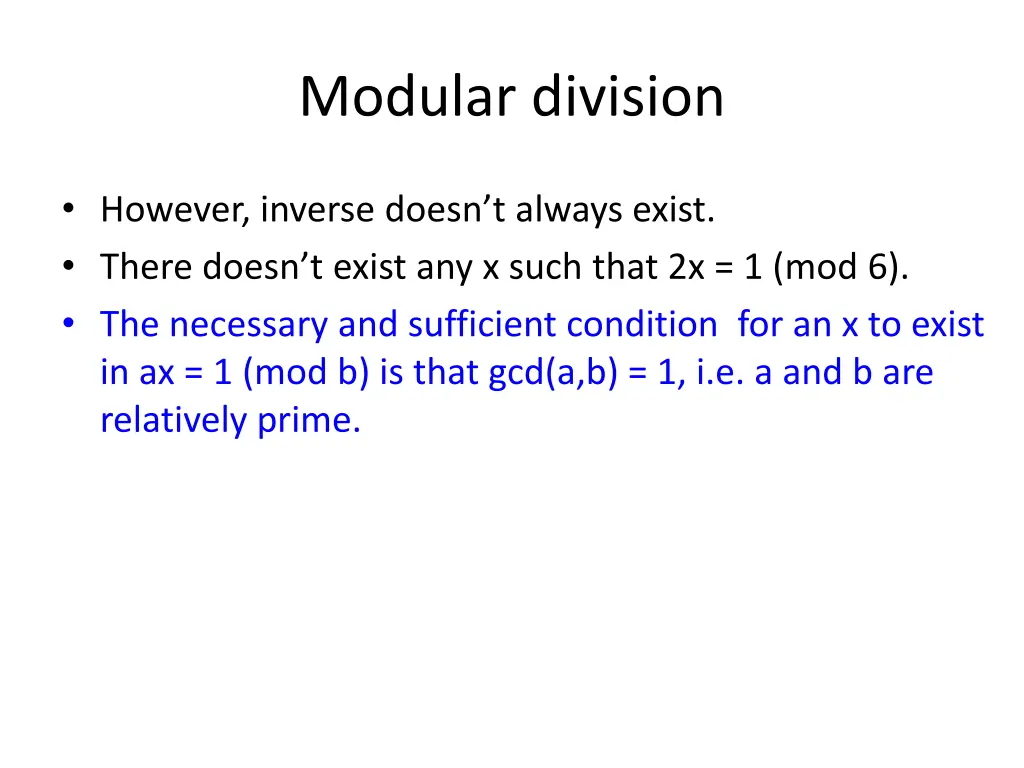 modular division 2