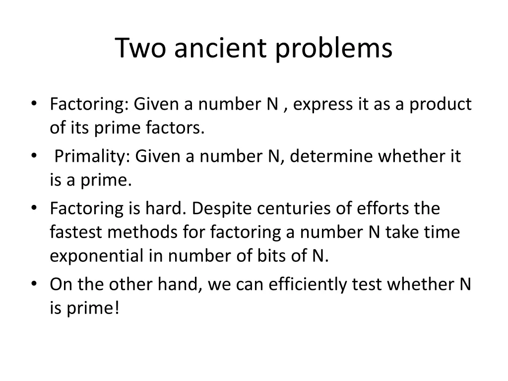 two ancient problems