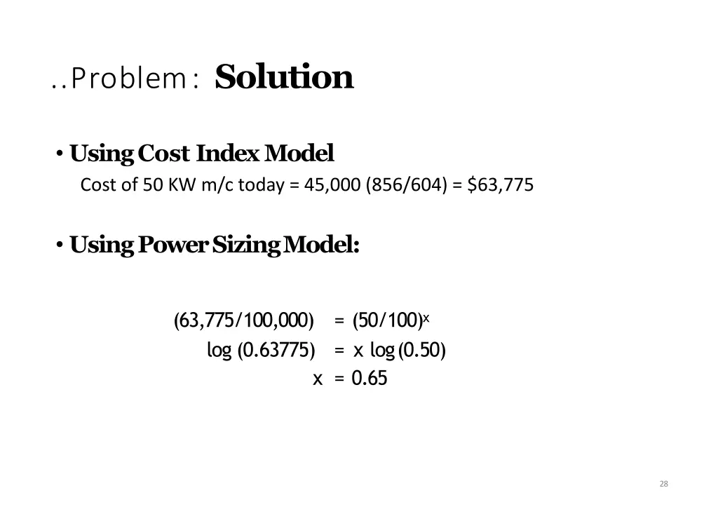 problem solution