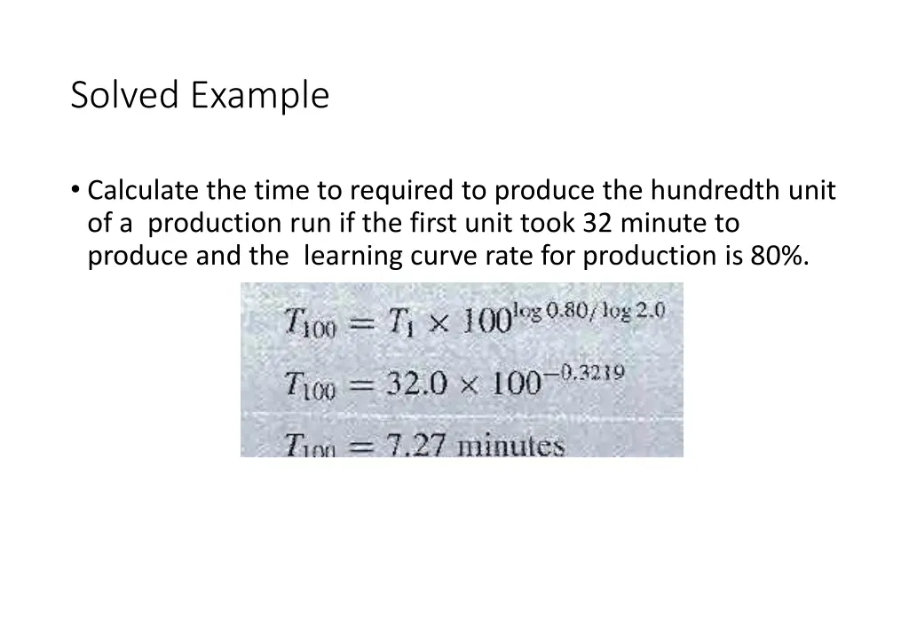 solved example