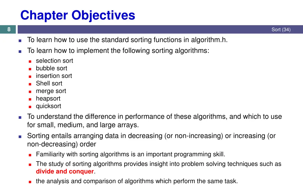 chapter objectives