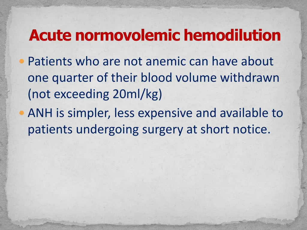 acute normovolemic hemodilution 1