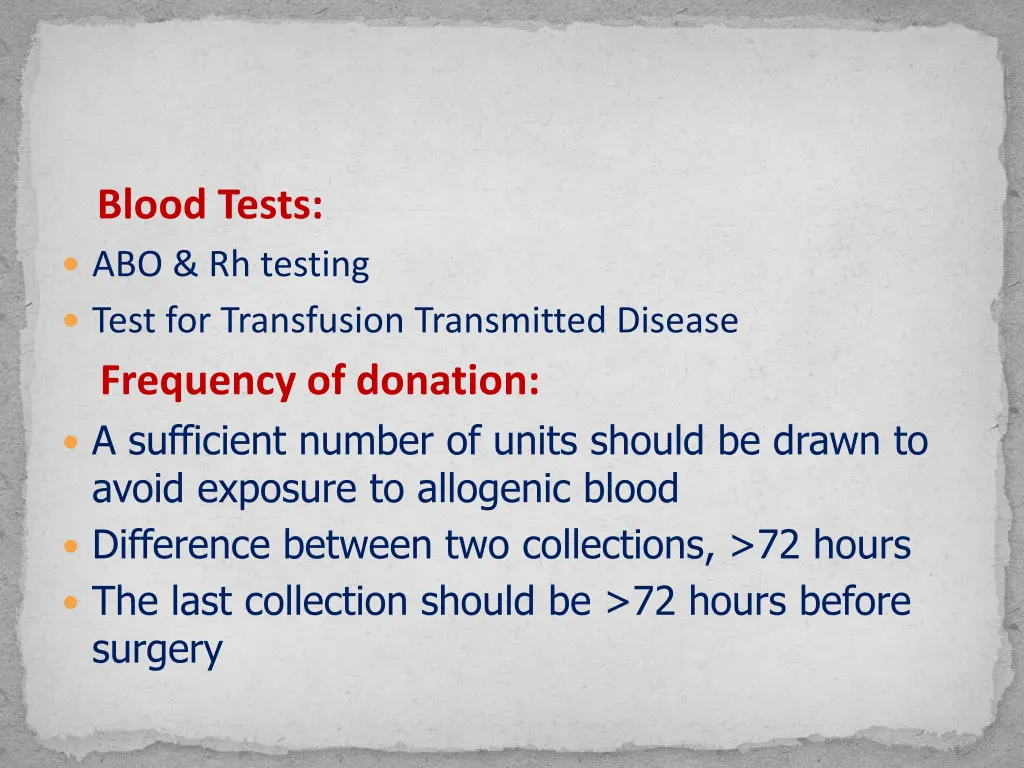 blood tests abo rh testing test for transfusion