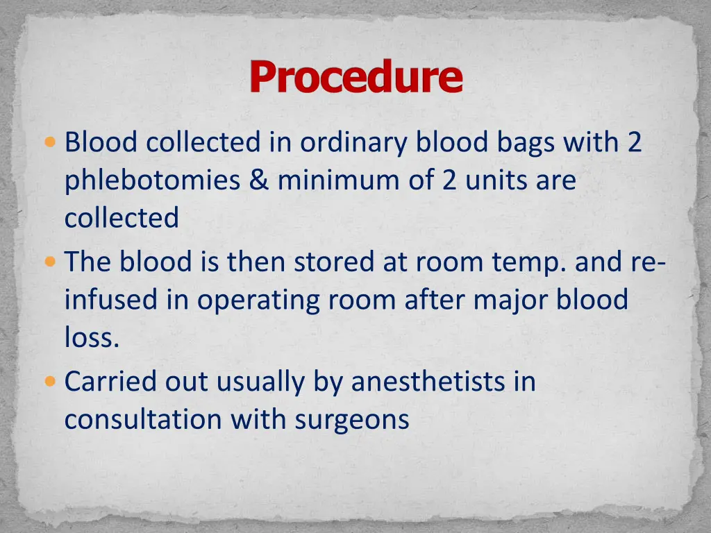 procedure