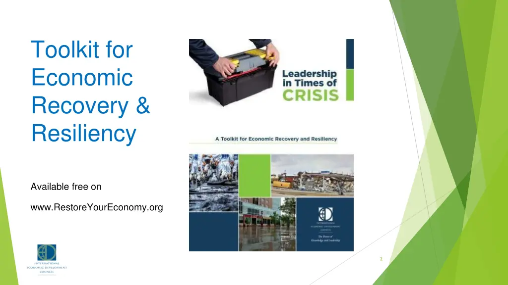 toolkit for economic recovery resiliency