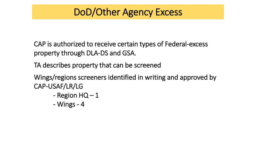 dod other agency excess dod other agency excess