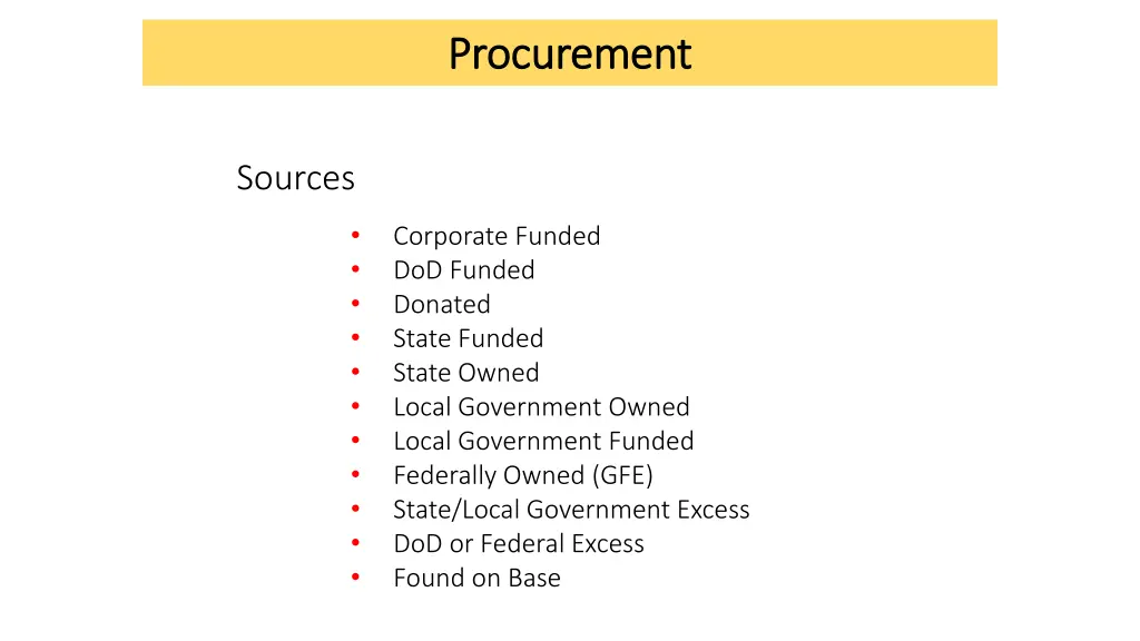 procurement procurement