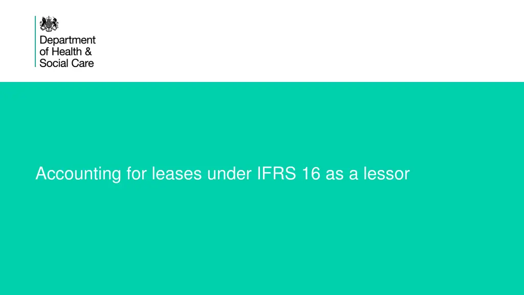 accounting for leases under ifrs 16 as a lessor