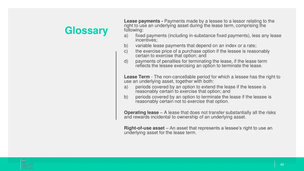 lease payments payments made by a lessee