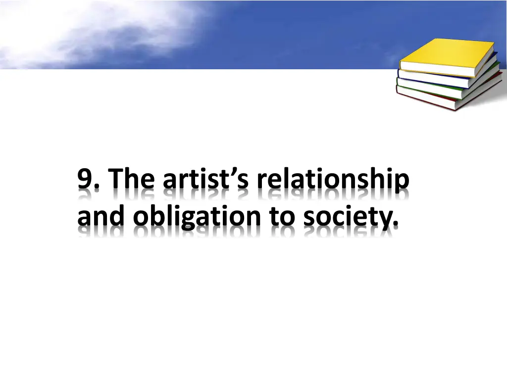 9 the artist s relationship and obligation