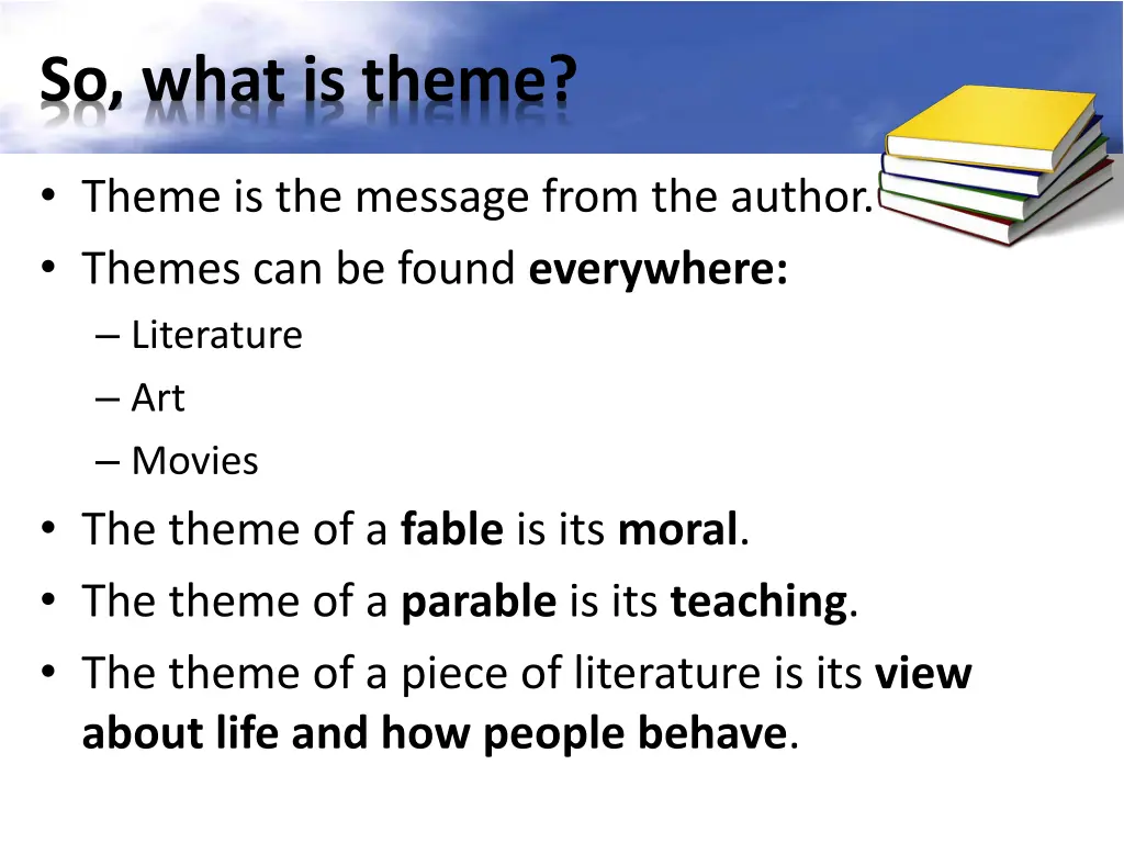 so what is theme