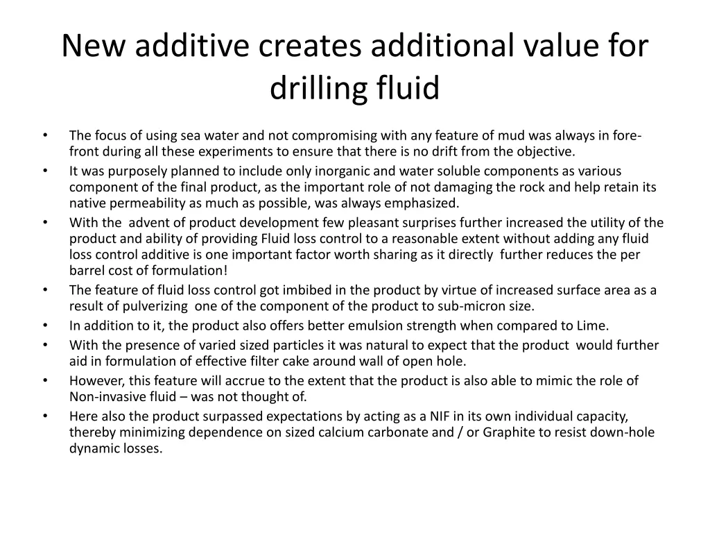 new additive creates additional value 2