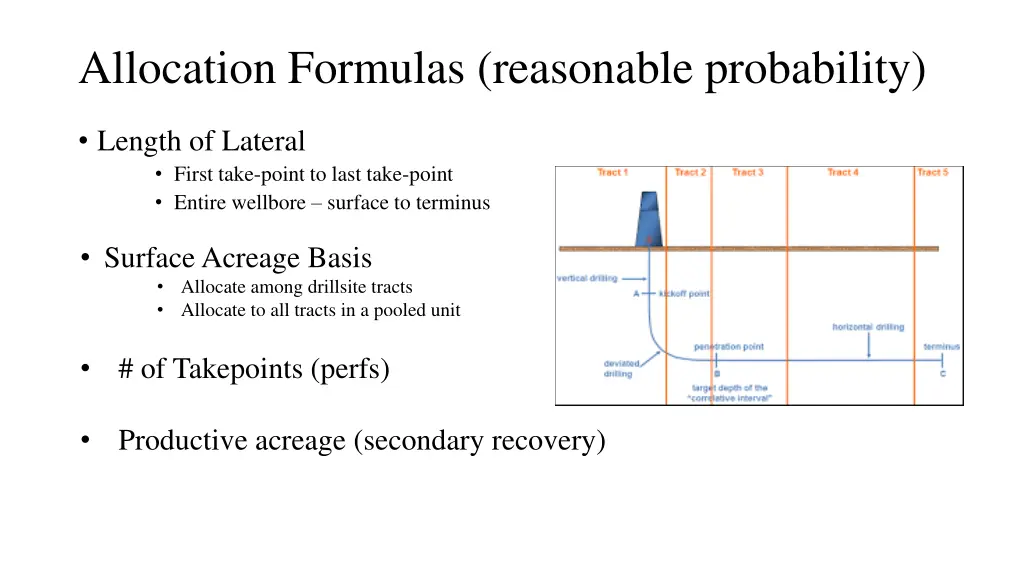 allocation formulas reasonable probability