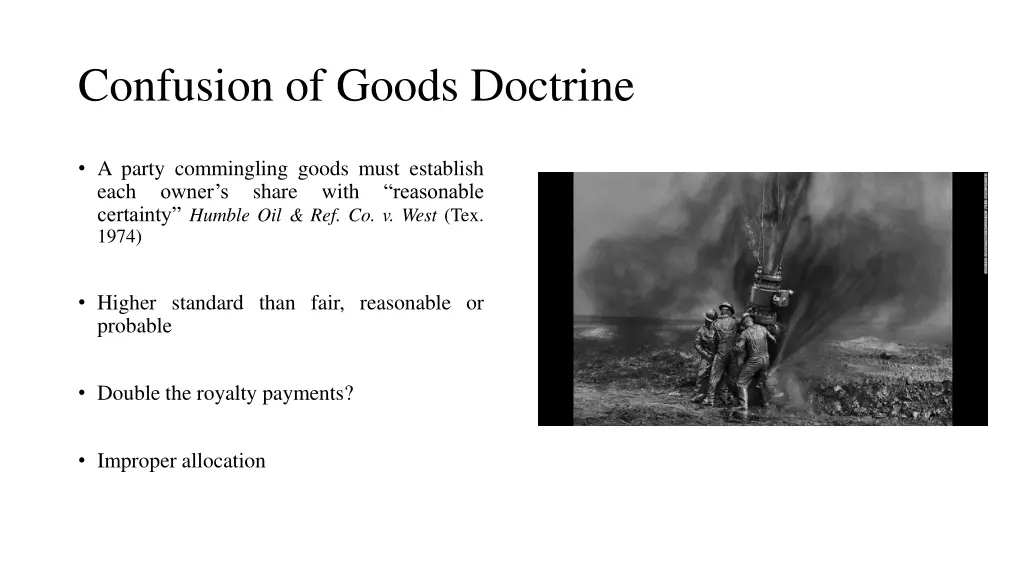 confusion of goods doctrine