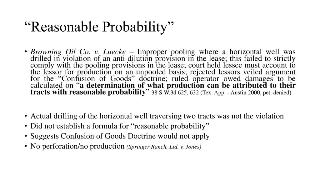 reasonable probability