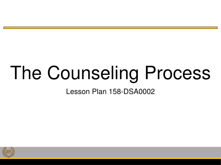 the counseling process