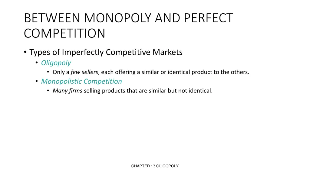 between monopoly and perfect competition 2