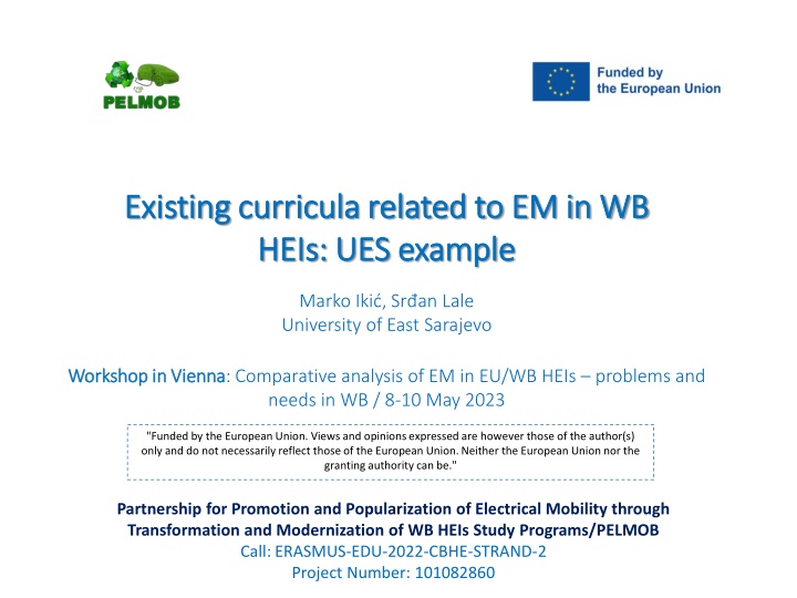 e existing xisting curricula related