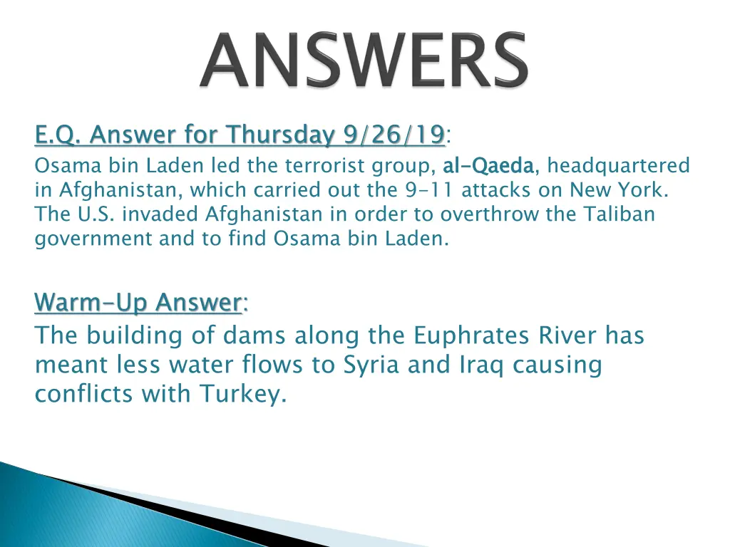 e q answer for thursday 9 26 19 osama bin laden