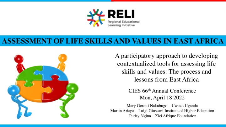 assessment of life skills and values in east