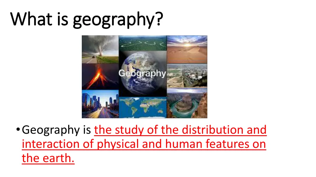 what is geography what is geography