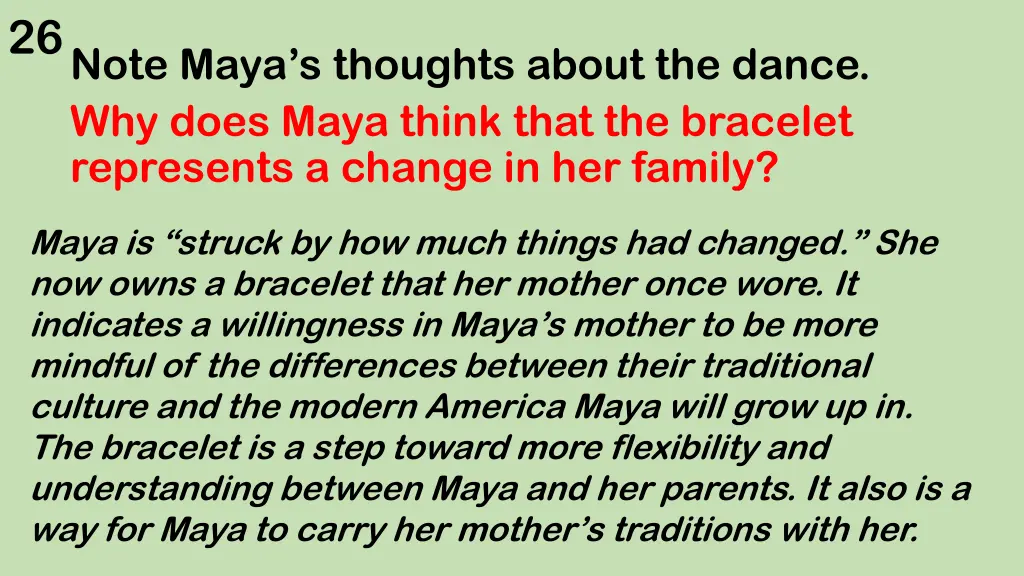 26 note maya s thoughts about the dance why does