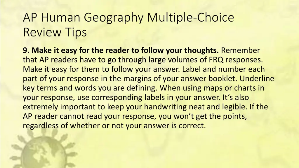 ap human geography multiple choice review tips 21