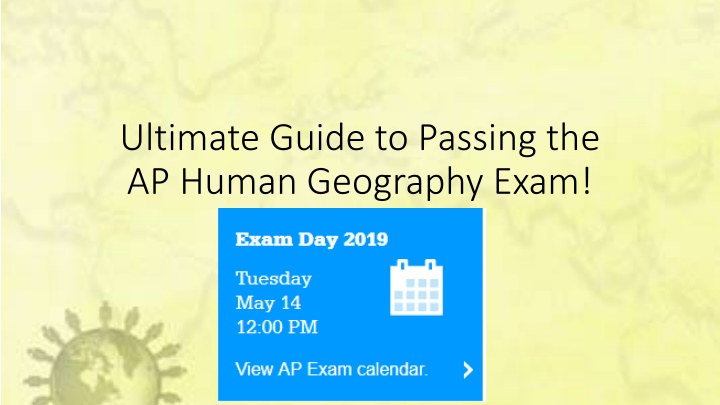 ultimate guide to passing the ap human geography