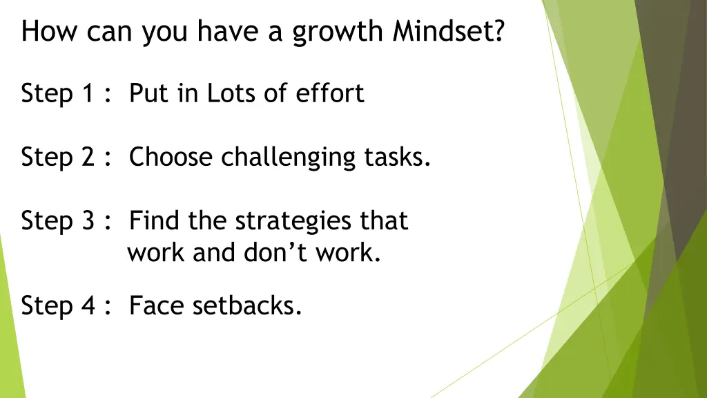 how can you have a growth mindset