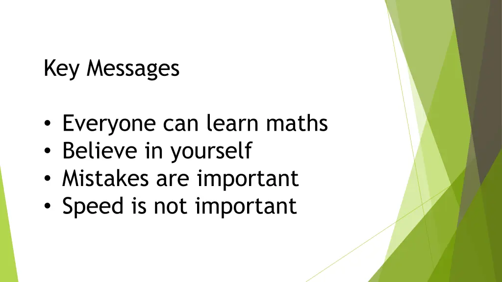 key messages