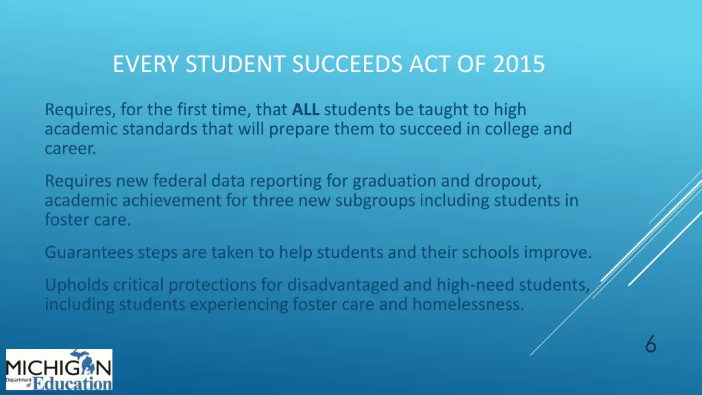 every student succeeds act of 2015