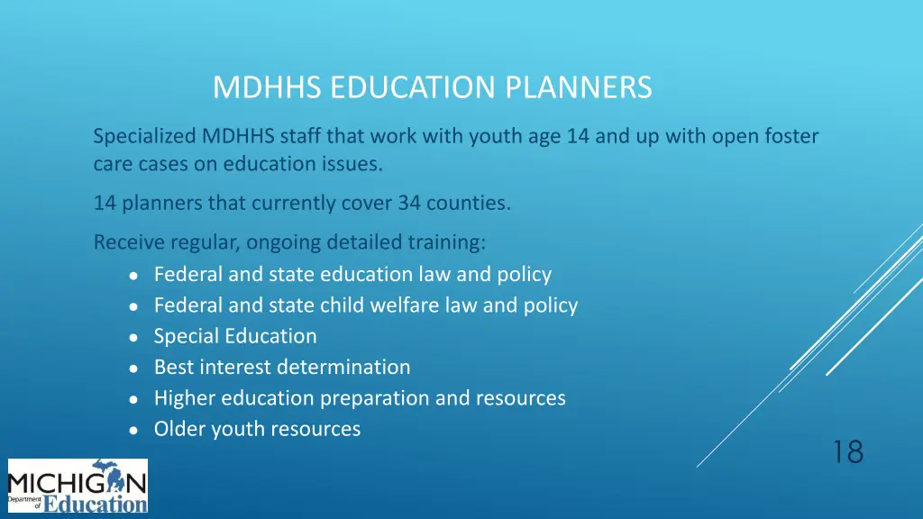 mdhhs education planners